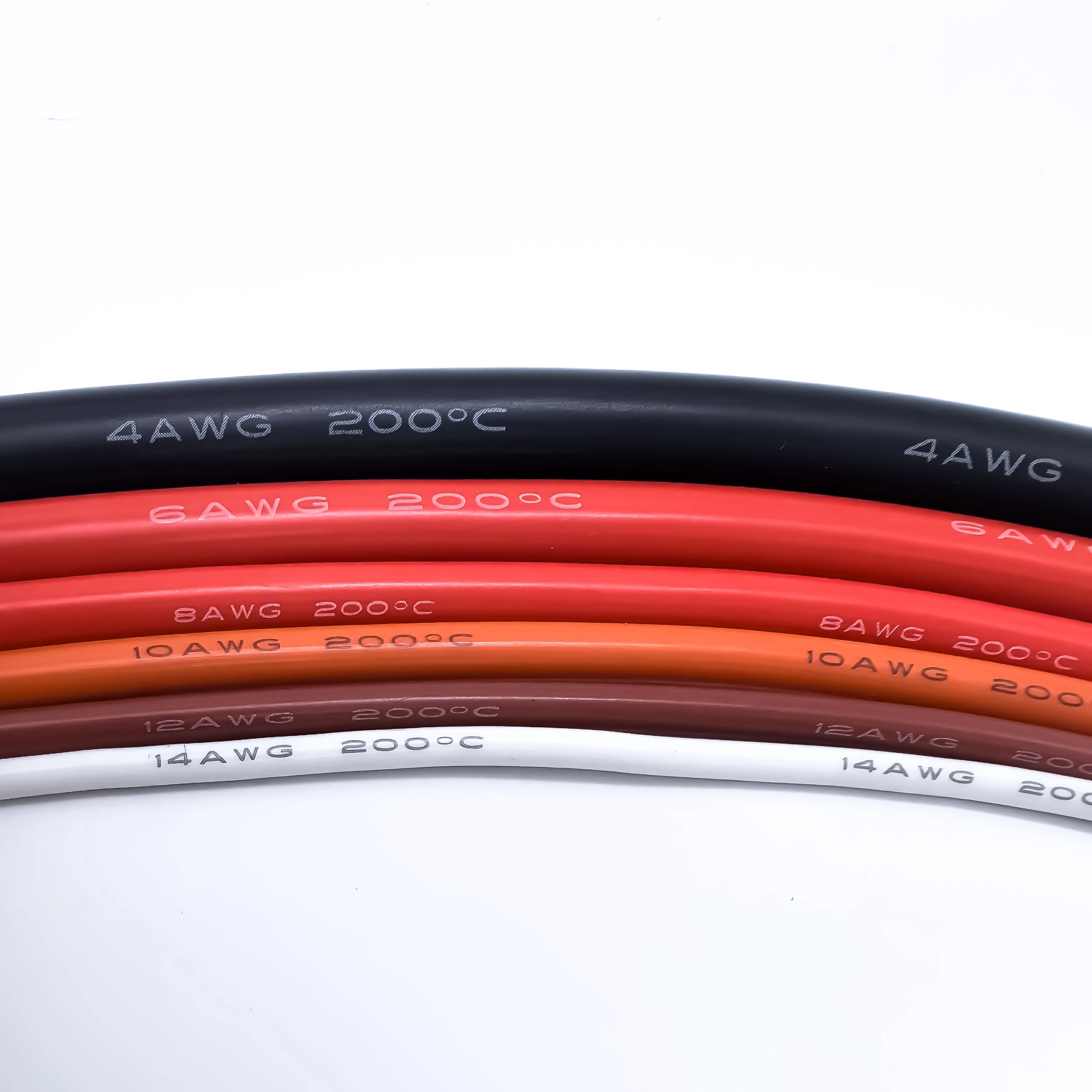 4/6/8/10/12/14AWG Large Silicone Wire, Flexible Tin Copper Wire Resistant to High Temperature, DIY