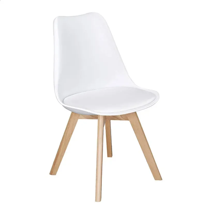 Reinforced Tulip Chair for Eames Simple Plastic Creative Personality Dining Table Chair Wholesale Manufacturer