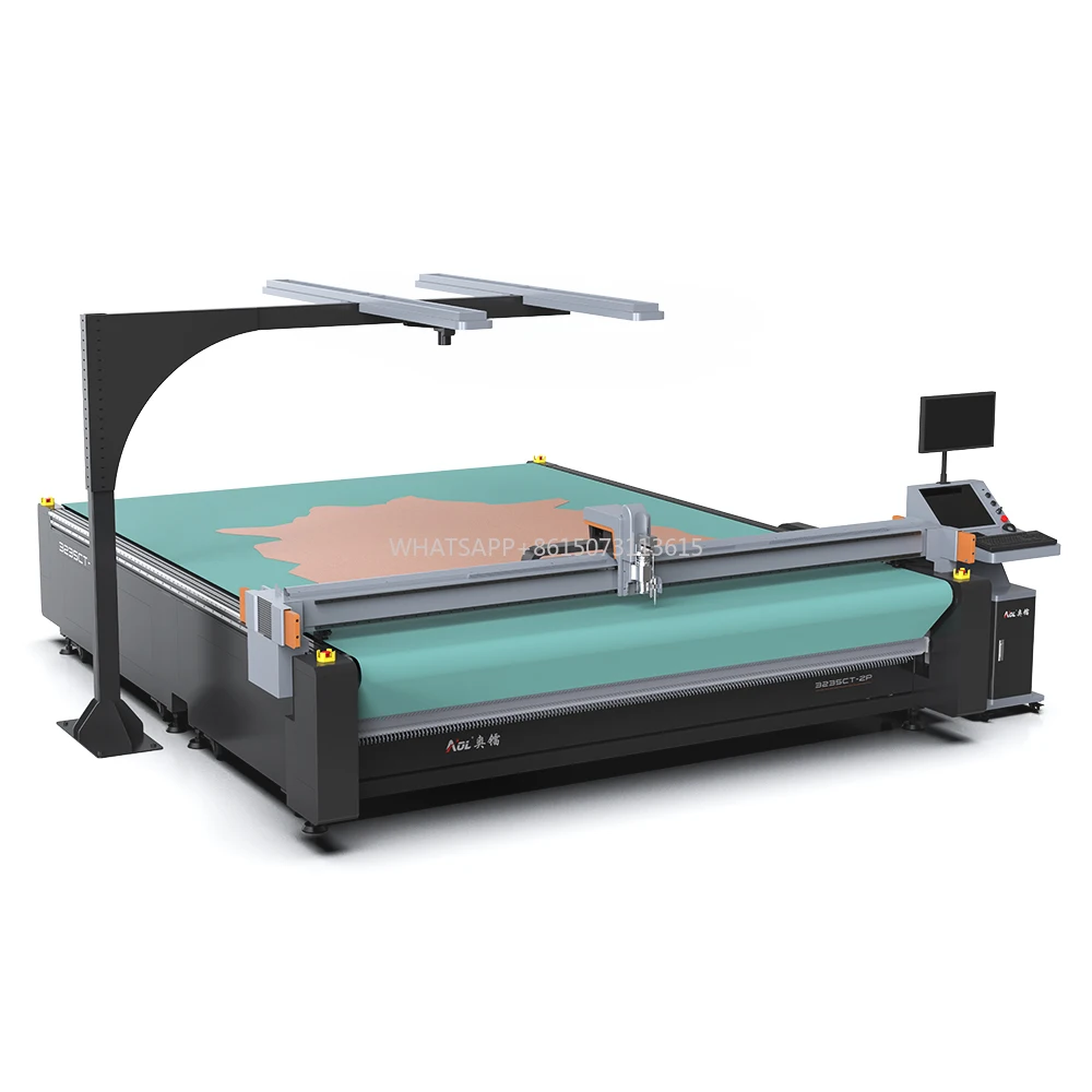 Macchina da taglio CNC con coltello digitale diretto in fabbrica per la produzione di scarpe, valigia, tessuto in pelle, indumento con precisione ad alta velocità