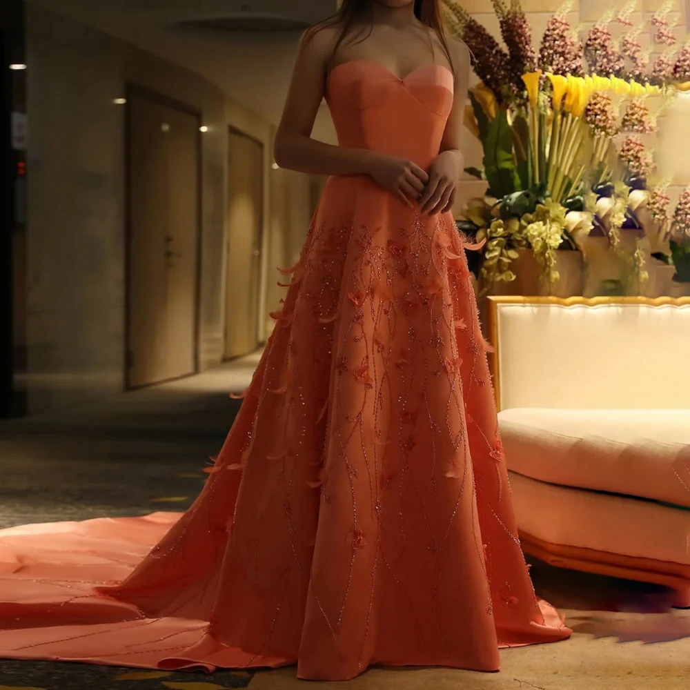 Robe de soirée en Satin rose Simple, personnalisée, élégante, sans manches, robes de célébrité, ligne a, robe de soirée classique avec traîne Court