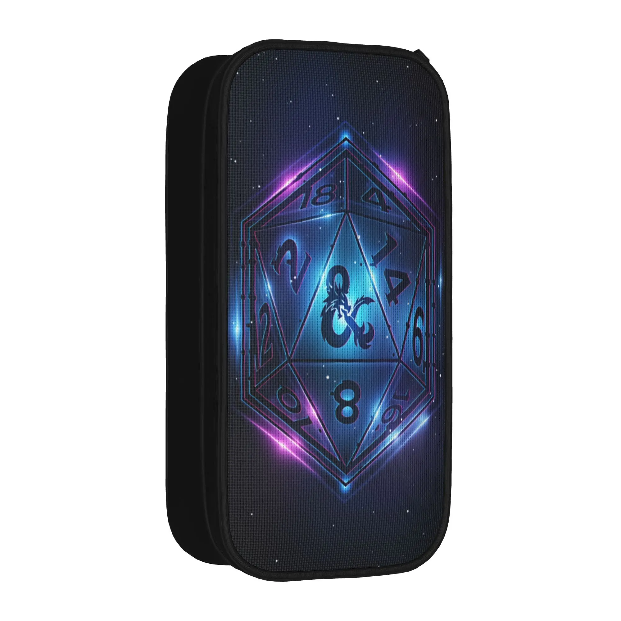 Dungeon Dragon DND Pencil Case  Portable Pencil Box Boy Girl Zipper Cool Back To School Pencil Cases Pattern Supplies