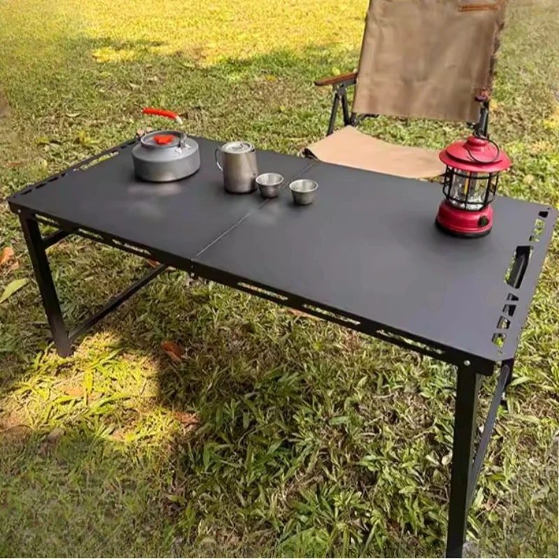 

Adjustable Height Camping Table Portable Folding Picnic Camping Table Backpacking Multi Function Mesa De Jantar Outdoor Table