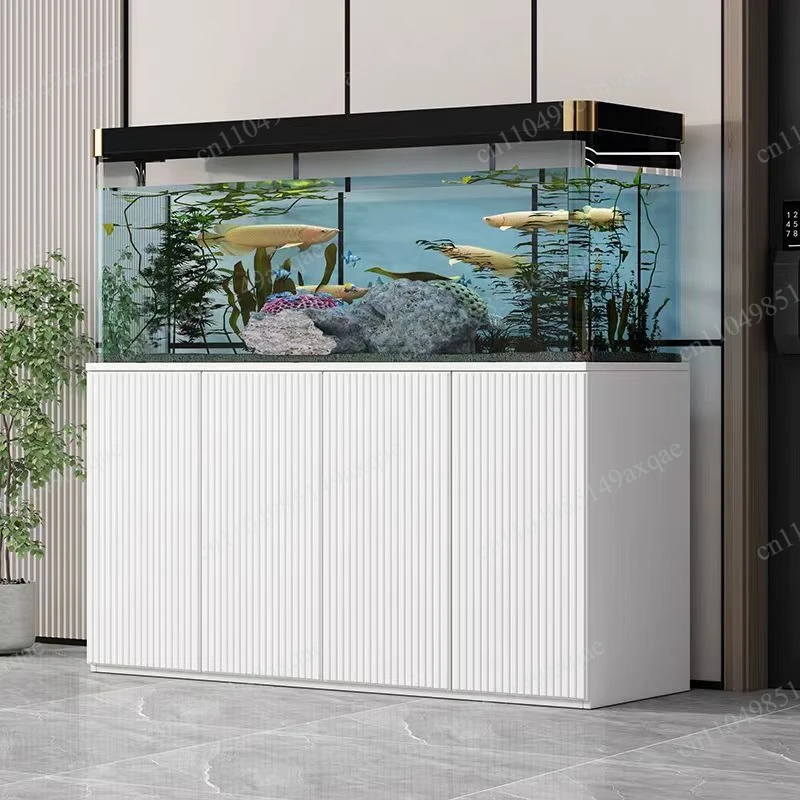 Fish tank bottom cabinet small shelf light luxury fish tank cabinet base home living room partition special bottom load-bearing