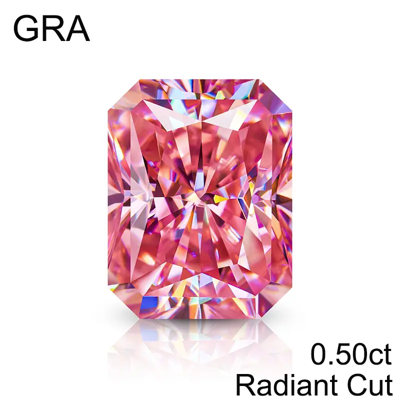 Pink Loose Moissanite 100% Real Lab Gemstone Stones For Women Jewelry Diamond Ring Material GRA Round/Pear/Emerald/Oval Cut - Image 16