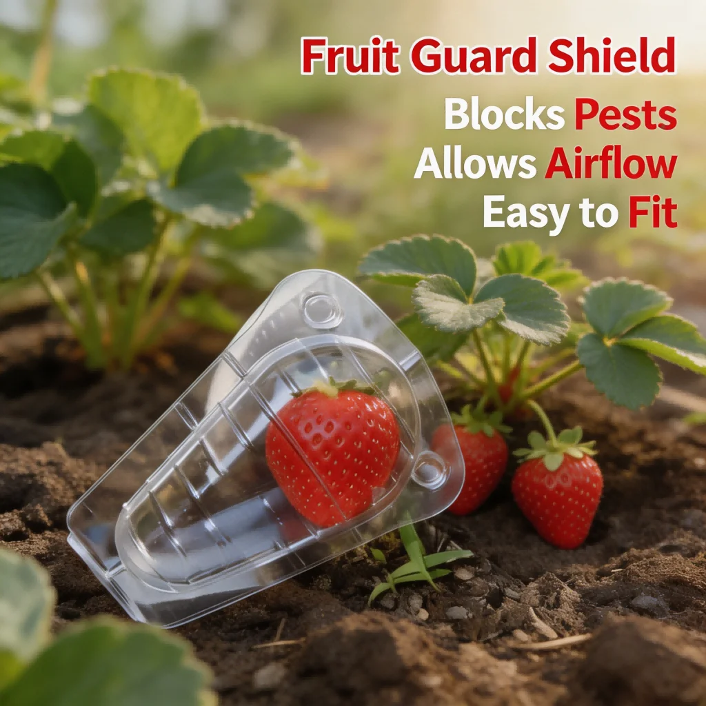 For Healthy Harvest Strawberry Protection Cover Reusable Fruit Guard Breathable Ventilation Holes Plastic Construction Material