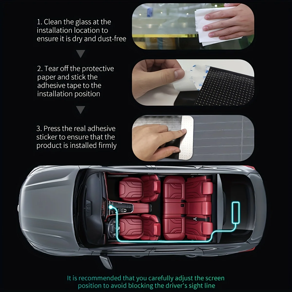 عيون LED ديناميكية للسيارة شاشة LED مرنة قابلة للبرمجة شاشة ناعمة عيون الشيطان ضوء للزجاج الأمامي مع التحكم عن بعد في التطبيق