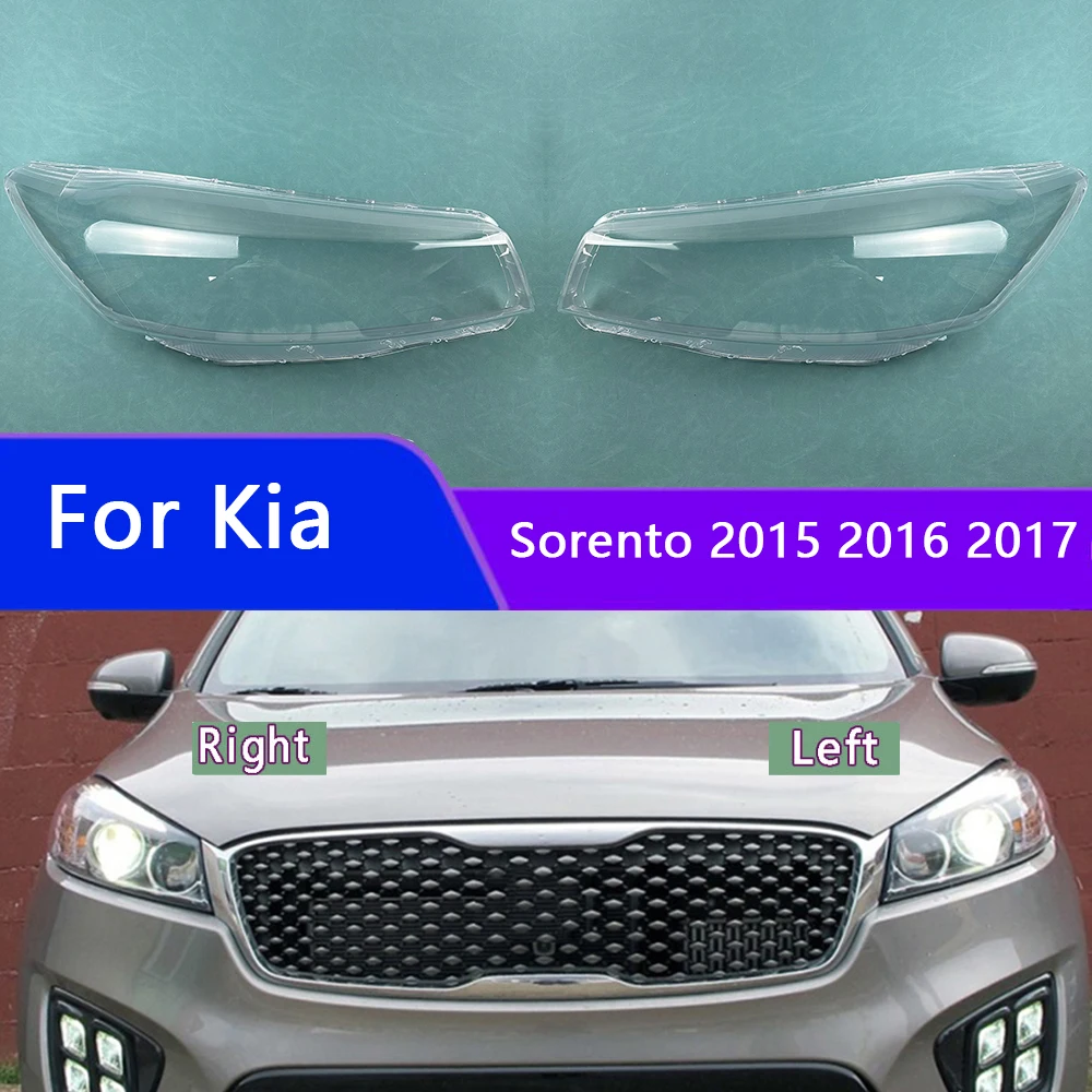 For Kia Sorento 2015 2016 2017 Headlights Shell Mask Cover Lampshdade Headlamp Housing Plexiglass Replace The Original Lampshade