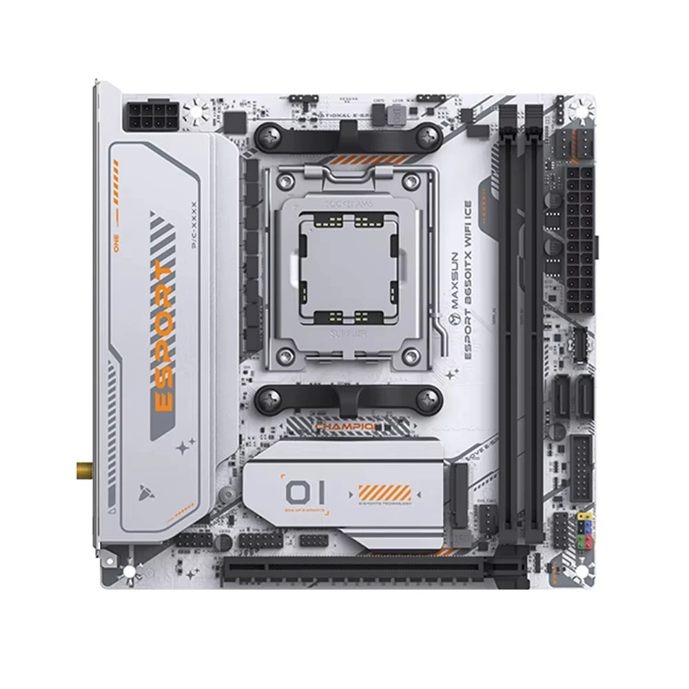 MAXSUN Original B650M Motherboard ITX AMD Ryzen AM5 DDR5 Board Support 1*Pcie5.0x16 2*Pcie4.0x4 M.2 ARGB WIFI 6 Onboard