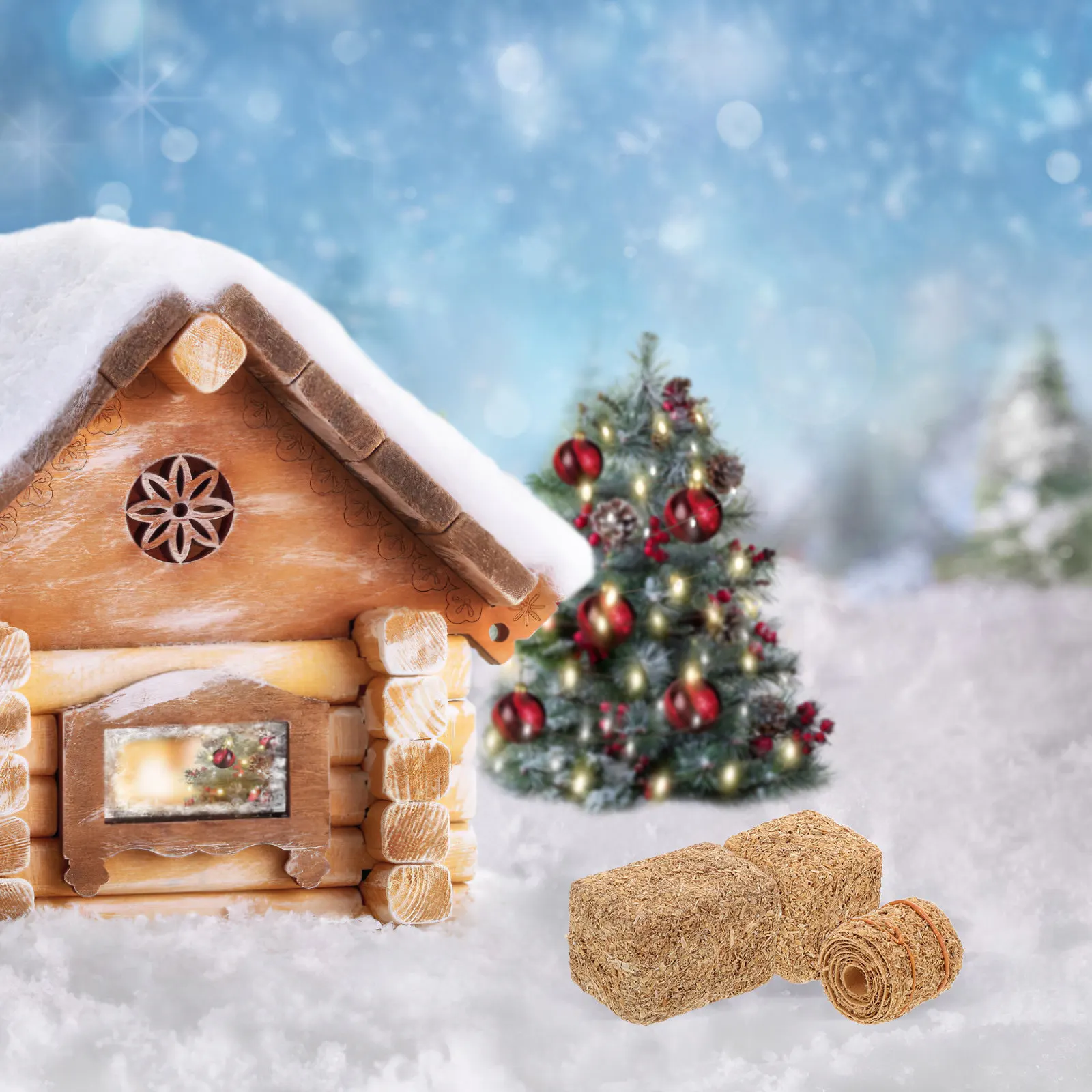 12Pcs Mini Hay Bale Set Realistic Simulated Straw for Dollhouse Farm Accessories Decorative Faux Grass for Craft Projects