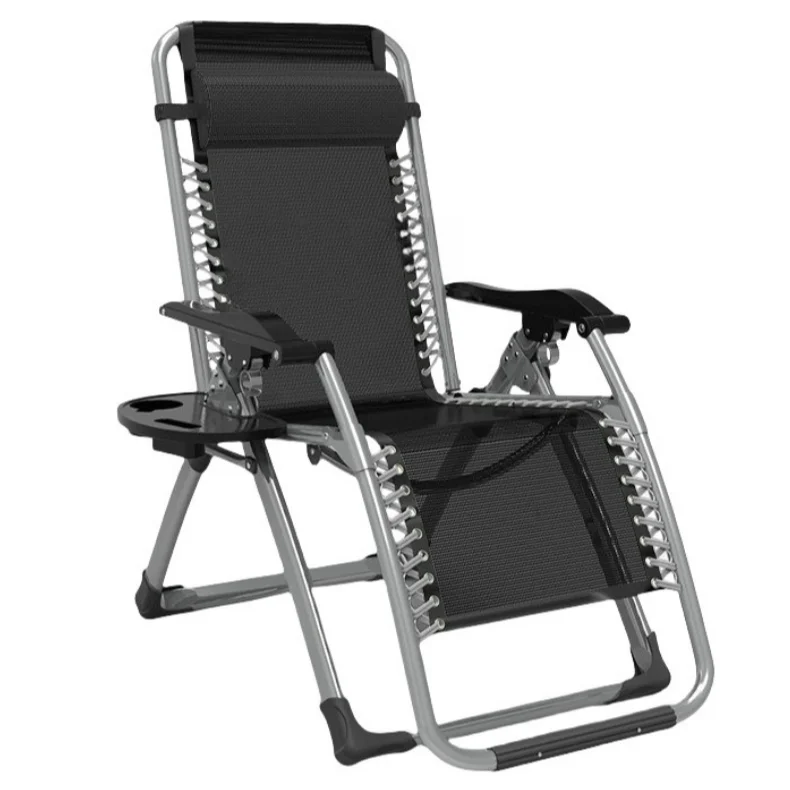 كرسي شاطئ خفيف الوزن بدون جاذبية للاستخدام الخارجي، كرسي معدني محمول للتخييم على سطح الحديقة، كرسي قابل للطي وقابل للتعبئة #5