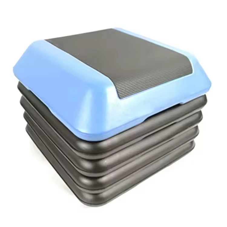 منصة هوائية عالية الخطوة قابلة للتعديل مع 4 ناهضات سطح مطاطي غير قابل للانزلاق لتدريبات اللياقة البدنية منصة خطوة للتمرين #5