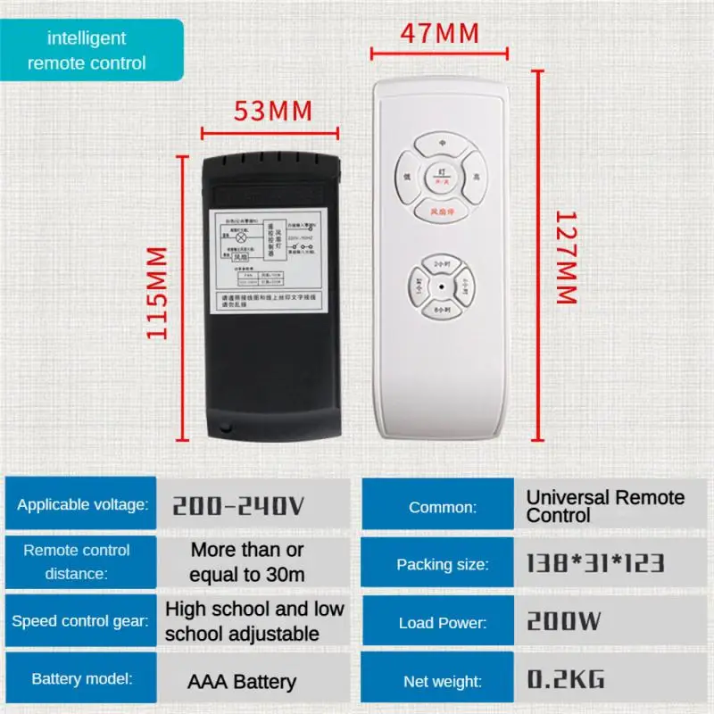 Remote Switch Ceiling Fan Light A Variety Of Functions Easy To Install Convenient Control Wide Compatibility Adjustable Timer