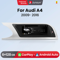 Junsun Wireless CarPlay Andorid 13 Auto Car Radio For Audi A4 A4L B8 2009 2010 2011 2012 2013-2016 Multimedia GPS 4G Navi