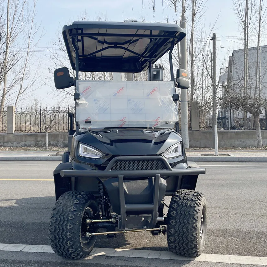 Mobil listrik untuk orang dewasa dengan bingkai baja bantuan Daya + bingkai baja rekayasa abs kereta Golf elektrik keranjang berburu kereta listrik