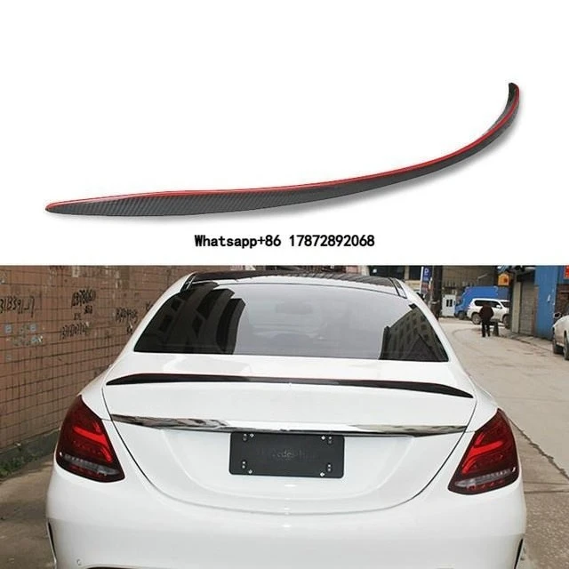 

C Class W205 C63 Carbon Fiber Rear Wing for W205 C180 C200 C260 C43 C63 Style Carbon Finber Rear Spoiler