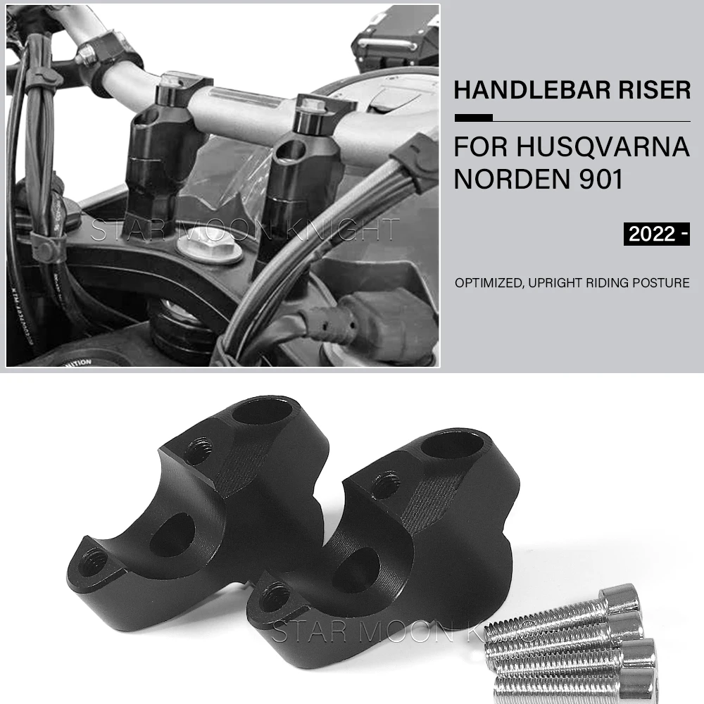 

Motorcycle Handlebar Riser Adapter For Husqvarna Norden 901 Husqvarna901 2022- Accessories Lift Handlebar Increase Extender