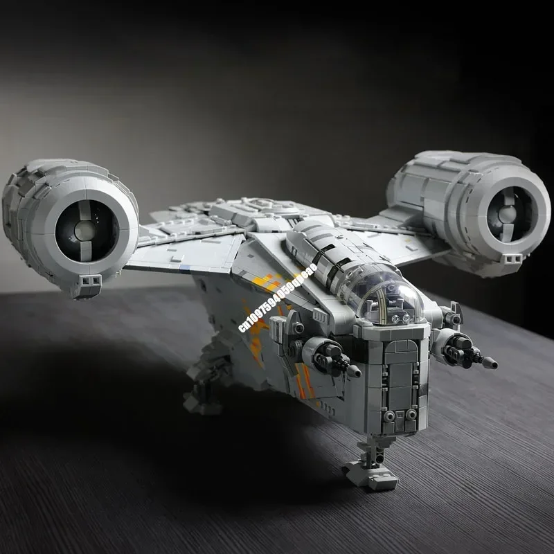 New 4720Pcs Famous Star Battle Movie Moc Razor Crest Spaceships Model Diy Creative Ideas Boys Toys Gifts Custom Puzzles