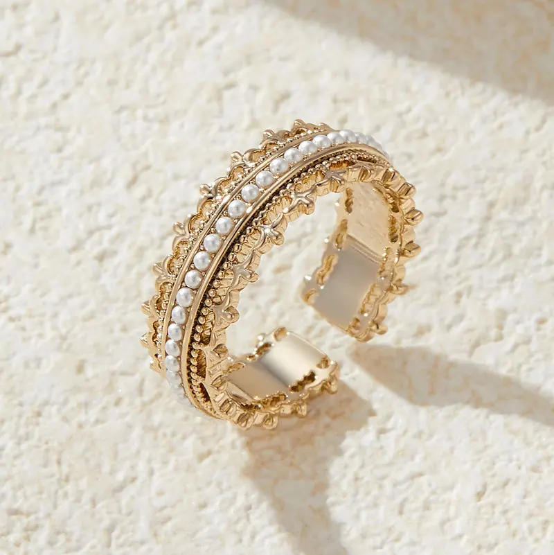 

Открытое кольцо с короной, модное универсальное кольцо премиум-класса с регулируемым указательным пальцем