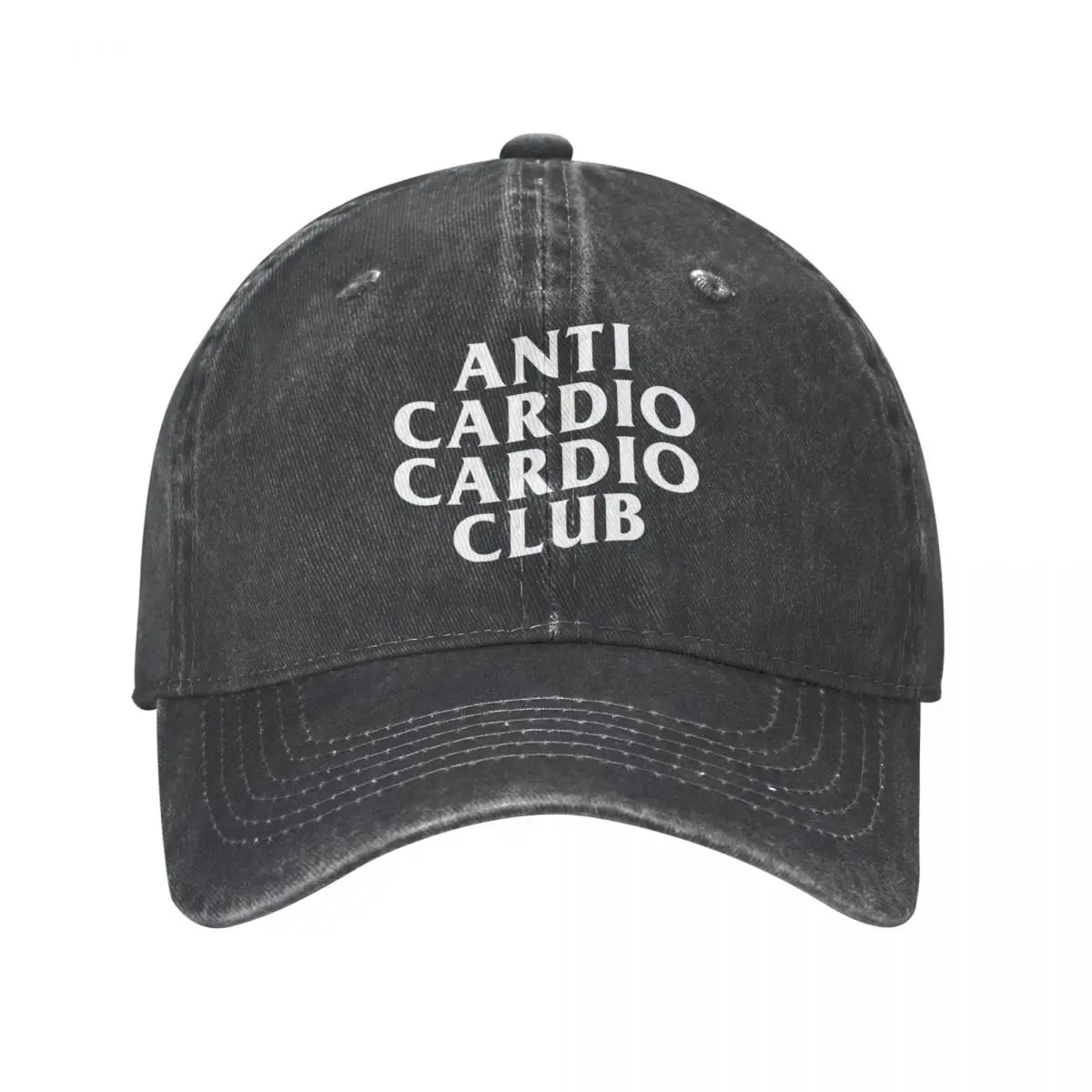 Anti Cardio Cardio Club Baseball Cap Gym Sport Tennis Skate Hot Sale Washed Hip Hop Hats Men Women Casual Design Baseball Caps