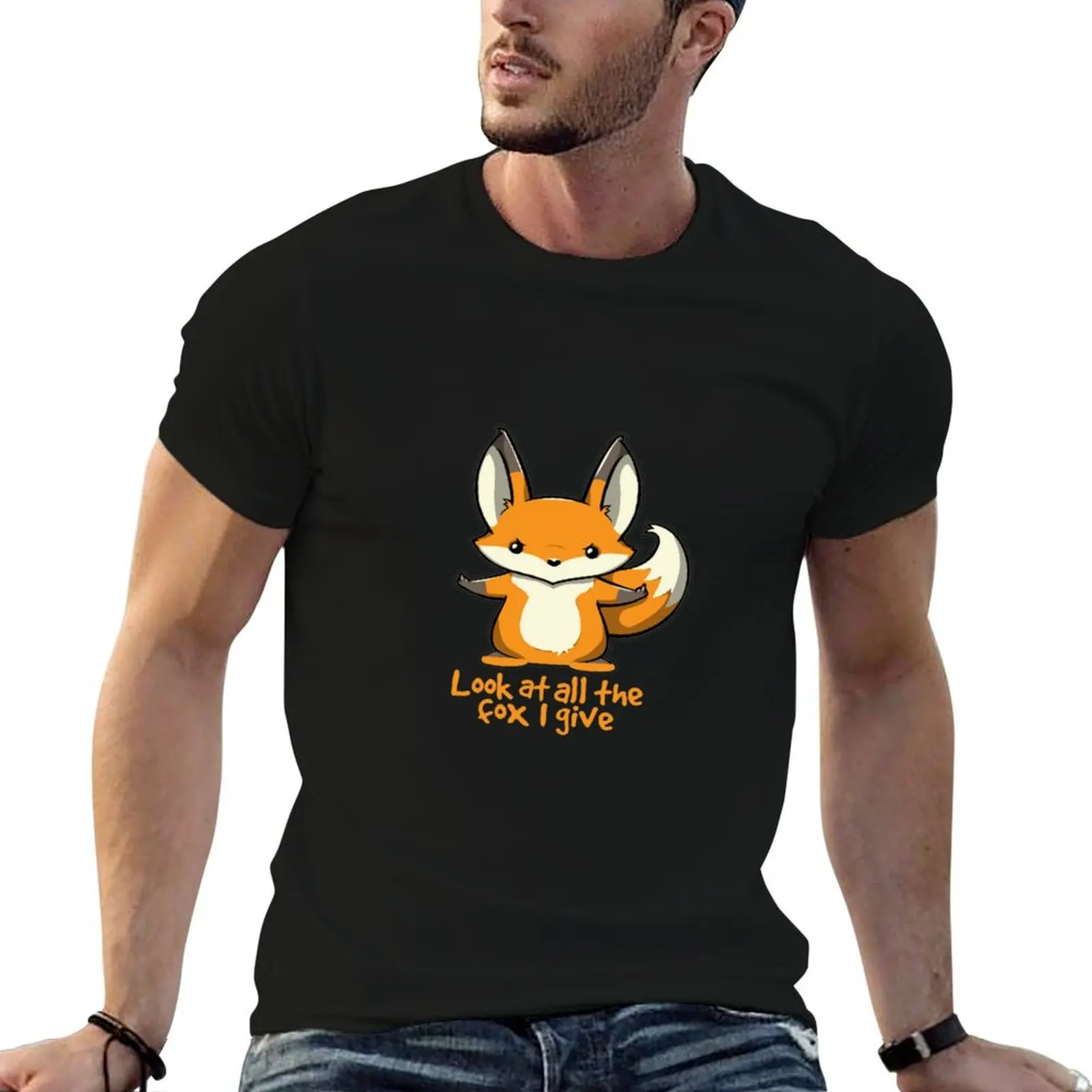 

Look At All The Fox I Give -Funny T-Shirt t shirts for man graphic tees t shirt custom print t shirts designer T-shirt