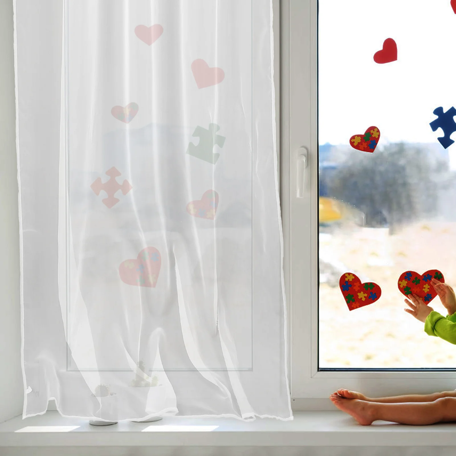 

Light Filtering Sheer Curtains for Door Window Thin Fabric Airy Drape Creates Cozy Atmosphere Ideal for Kitchen Bathroom Decor