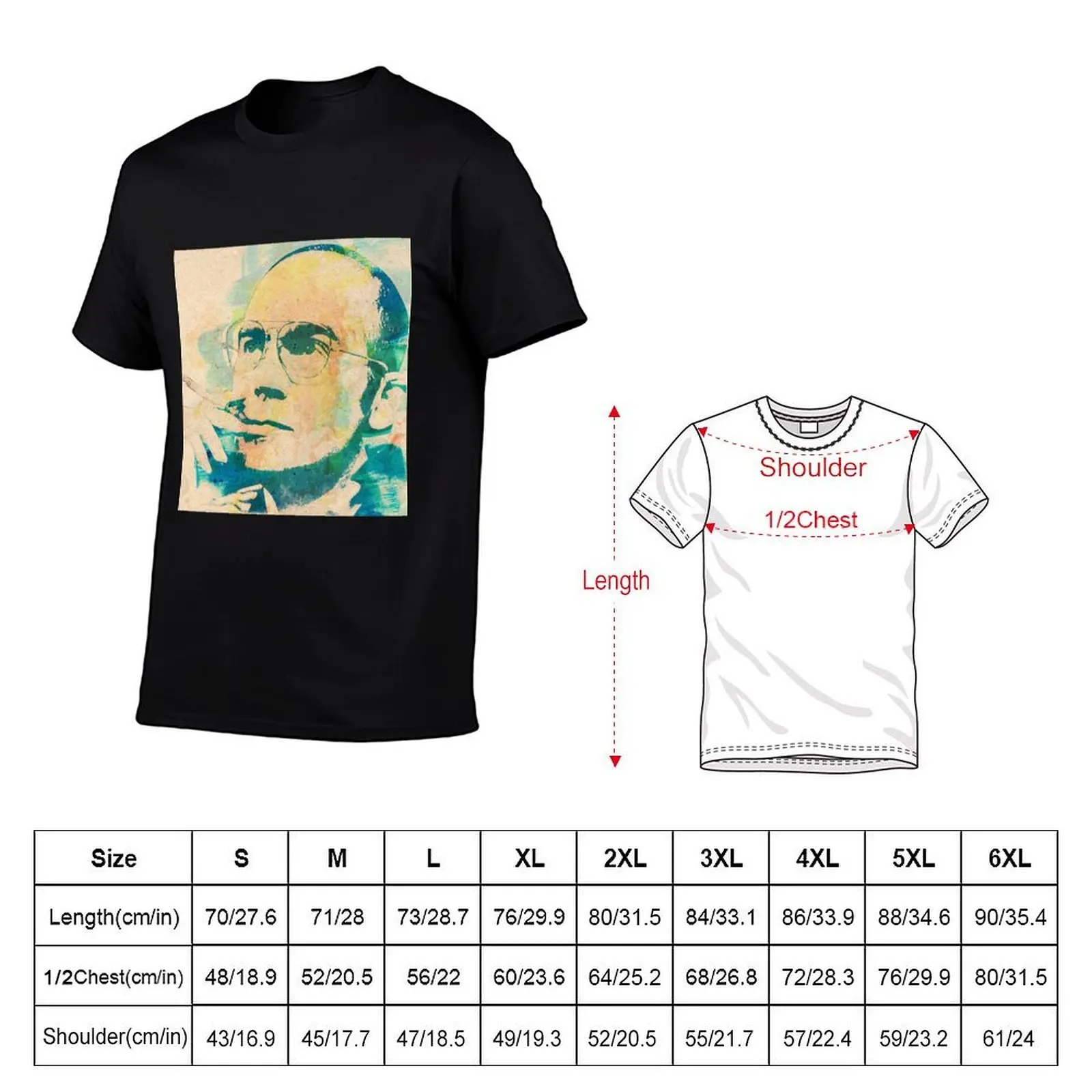 Hunter S. Thompson T-Shirt Big Size Daily Wear T-Shirt