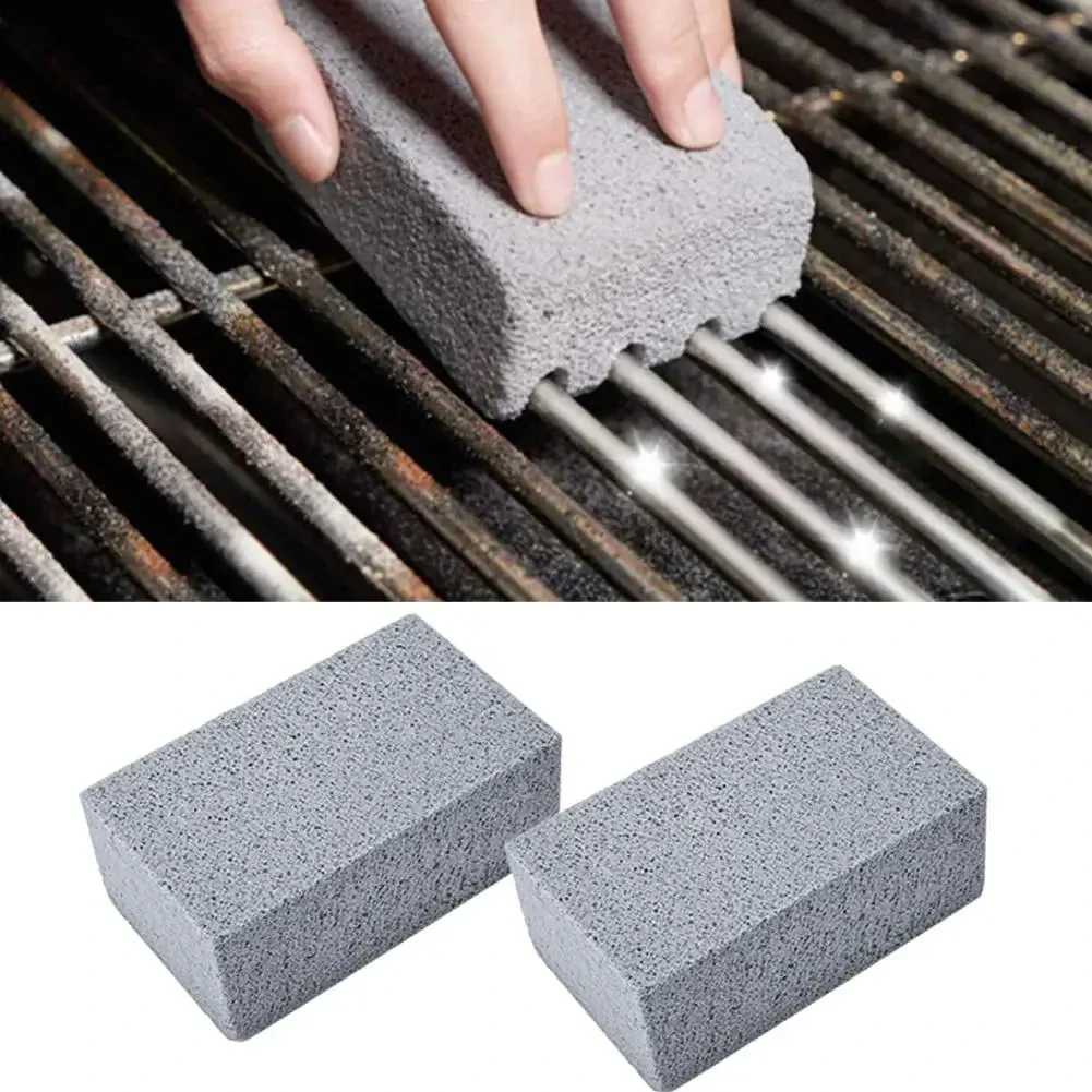 

1pc BBQ Grill Cleaning Brush Brick Block Barbecue Cleaning Stone Pumice Brick For Barbecue Rack Outdoor Kitchen BBQ Tools