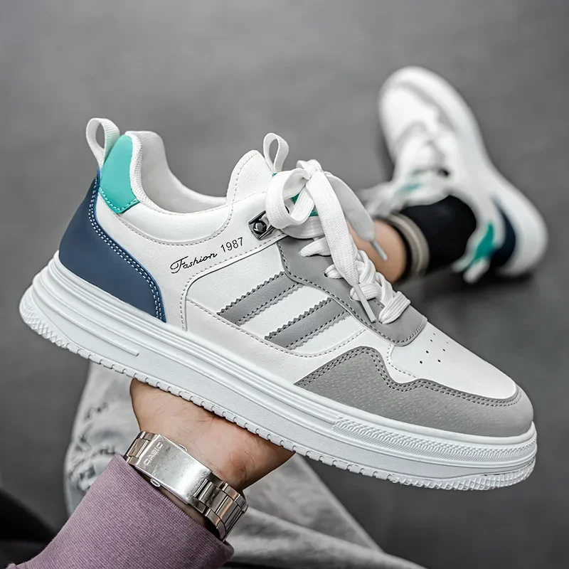 

Дышащая мужская обувь на мягкой подошве, модная повседневная обувь, легкая студенческая нескользящая обувь, новая модная обувь на плоской подошве