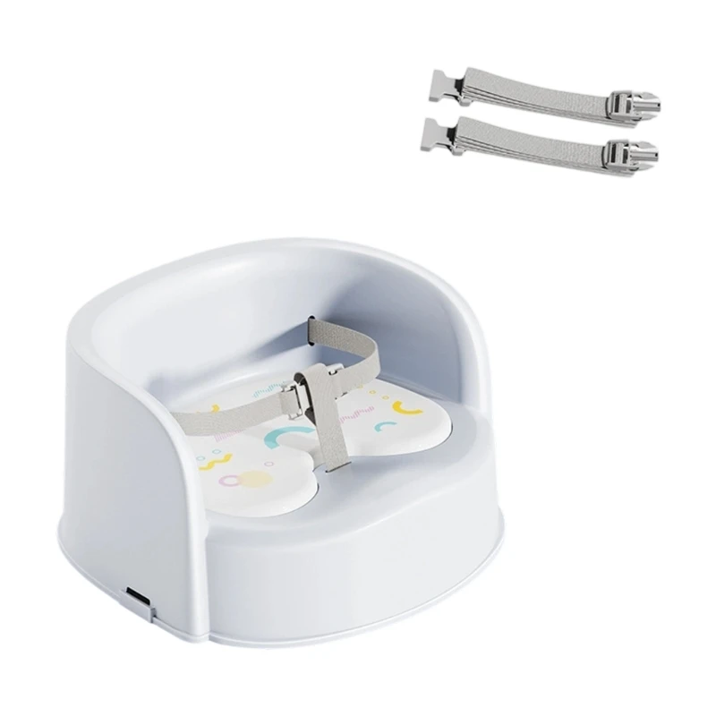 Assento elevatório prático para crianças pequenas, com design semi-fechado, cinto segurança conversível, cadeira banco