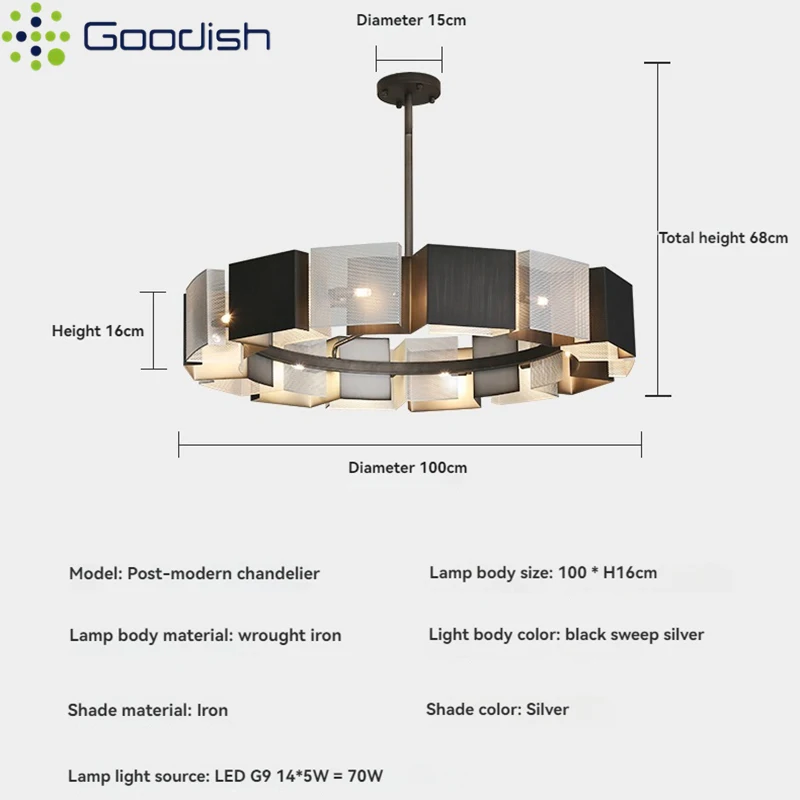الحديثة أنيق الفن جو الحديد العسل عاكس الضوء قلادة LED ضوء الإبداعية مصباح لغرفة المعيشة المنزل ثريا للديكور