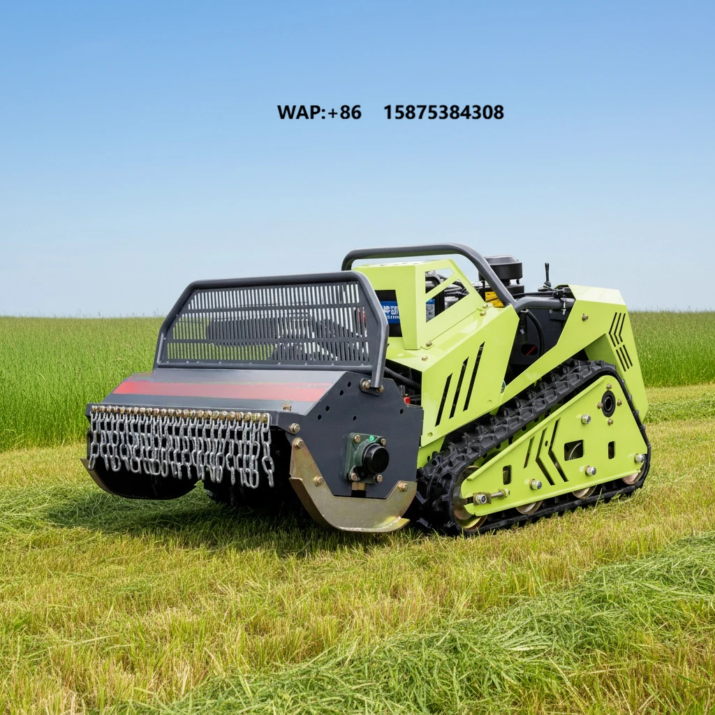 Factory Direct Sale Remote Control Flail Mower for Farm Orchard 800-1200mm Cutting Width Crawler Lawn Mower