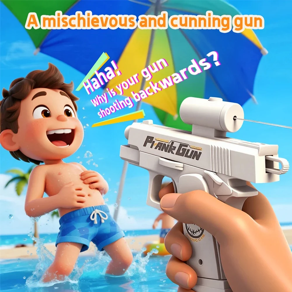 Prank Water gun Toy Handheld Manual Two-Way Water Gun Summer Mischievous Water Toy boy Outdoor Swimming Pool Toy PartyGift