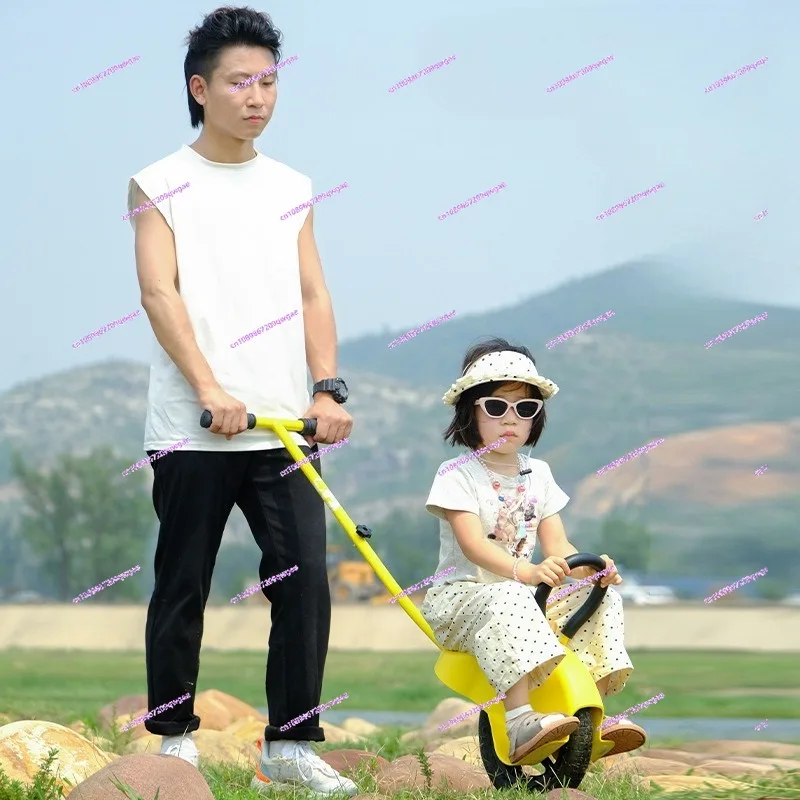 

Одноколесный велосипед для родителей и детей с вспомогательными колесами — помощь для прогулок ребенка, легкая уличная коляска