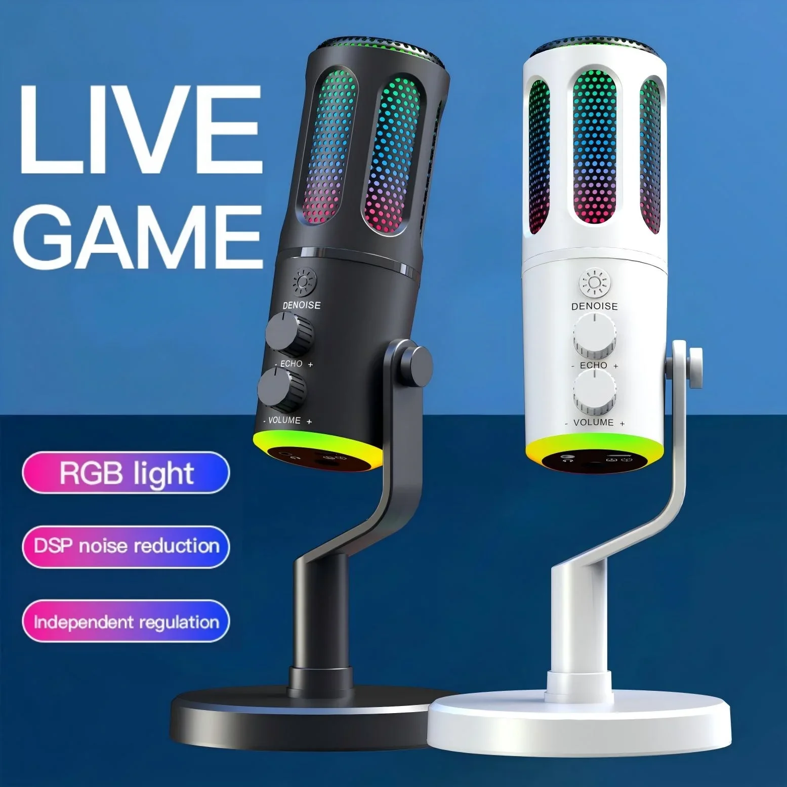 

Профессиональный игровой микрофон с подставкой RGB USB проводной конденсаторный микрофон для ПК ноутбука потоковая передача подкаст караоке прямая трансляция