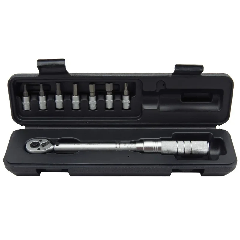 1-25Nm Mini Torque Wrench Set Interchangeable Head Preset Torque Wrench Ratchet Sleeve Head