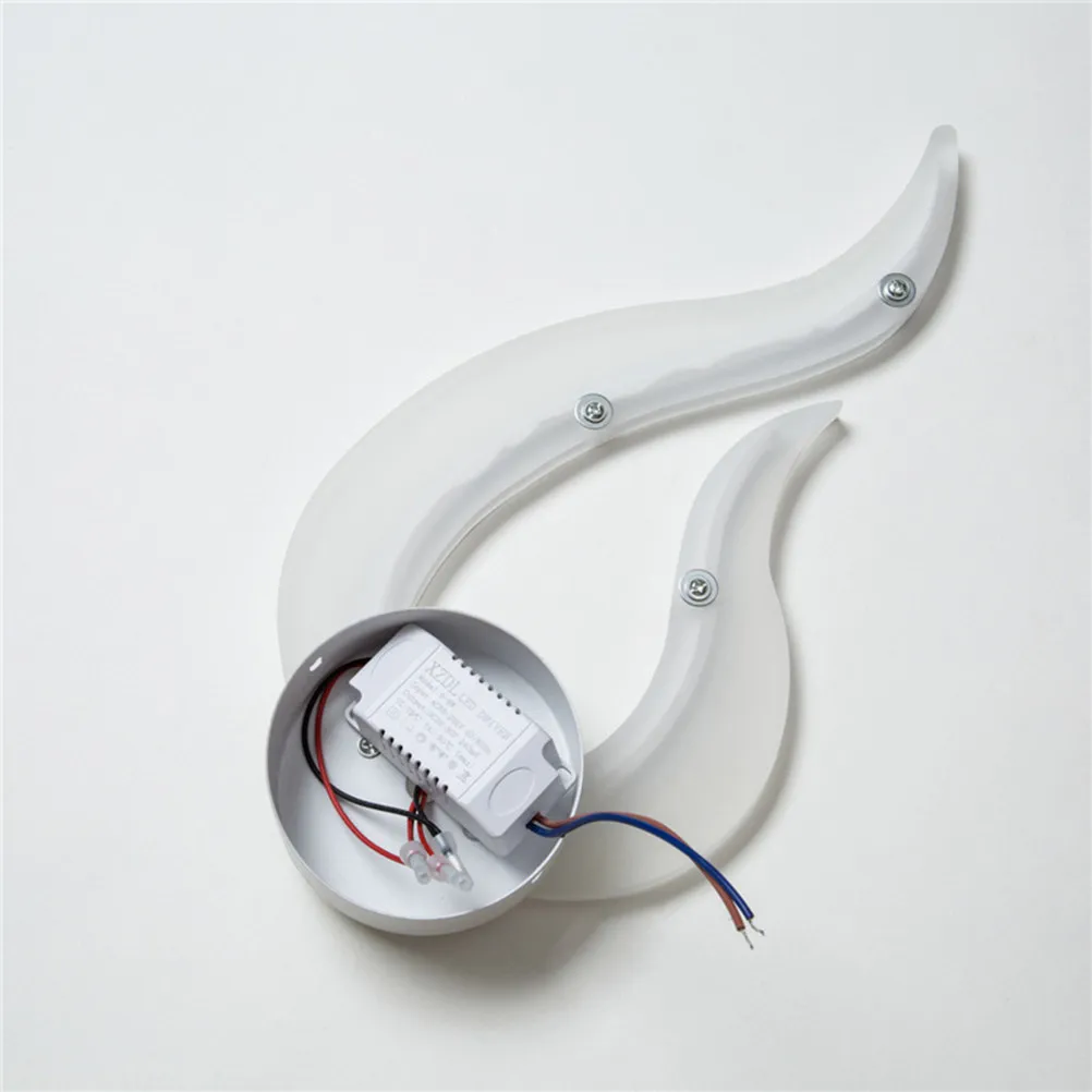 

Светодиодный настенный светильник 10 Вт 220 В - Декоративная лампа из акрила для спальни, комнаты, помещений, теплый белый свет