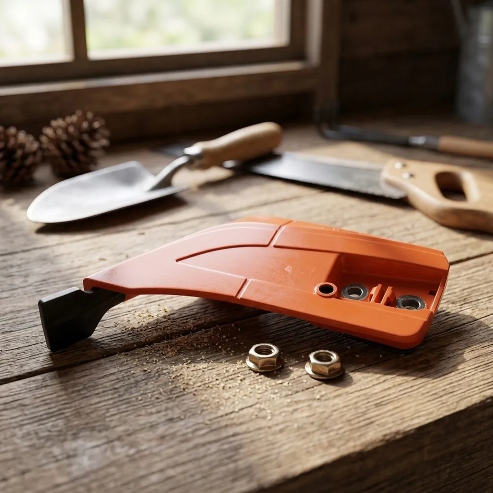 1pcs P021049100 Sprocket Guard Kit Compatible With Echo=CS-490 CS-490ES CS-501P Chainsaw=Side Cover Replacement Orange