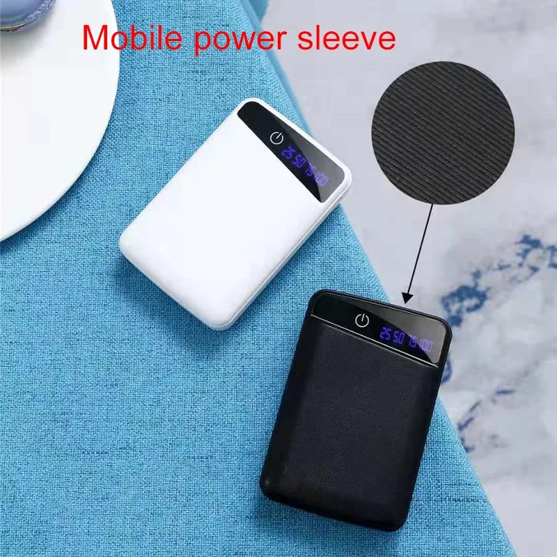 DIY Power Bank Box Rechargeable Flat Head Battery Charger Outer Case for Women Girls Birthday Gift