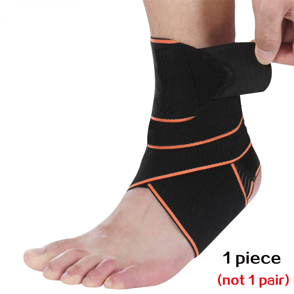 1 PCS Breathable Ankle Brace Wrap Adjustable Ankle Stabilizer for Heel Pain Injury Recovery Protector Sleeve Ankle Support Strap