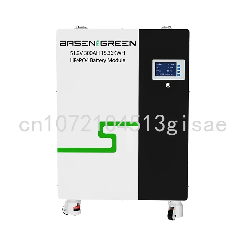 BASEN Solar Energy Storage Wall Mounted Battery Pack 15KW 48V 51.2V 300AH 304AH Lifepo4 Lithium Battery