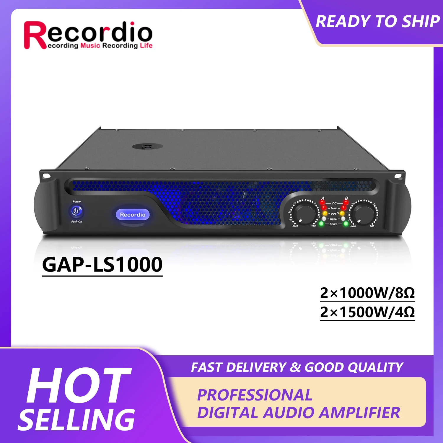 GAP-LS1000 Digital Amplifier Models 2 Channel professional mixer amplifier 10000W*2 Digital Amplifiers Use for DJ stage