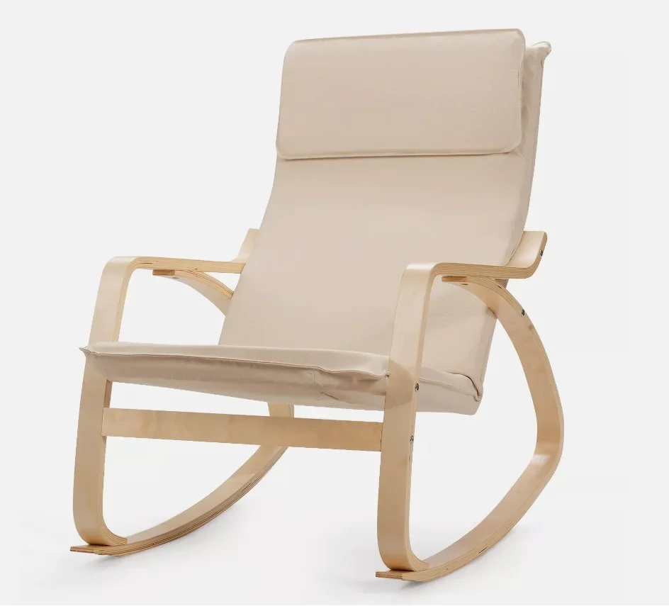 Rocking Chair Metal Frame Leisure Chair for Bedroom Hotel Living room Outdoor