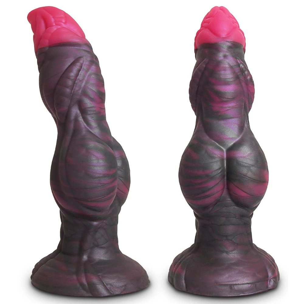 Silicone Animal Penis Anal Plug Fantasy Dog Knot Dildo With Sucker Sex Toys For Women/Men Female Masturbator XL Dildos for Women