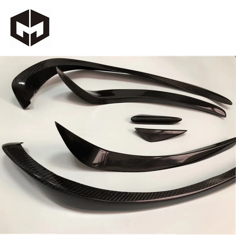 Carbon Fiber Front Bumper Canard Vents Trimming Splitters Car Accessories for  Benz W117 CLA180 CLA200 CLA220 CLA250