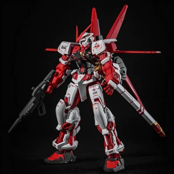 Hg 1/144 astray quadro vermelho vermelho branco gradiente montagem modelo kit figura de ação modelo plástico ornamento desktop menino surpresa presente