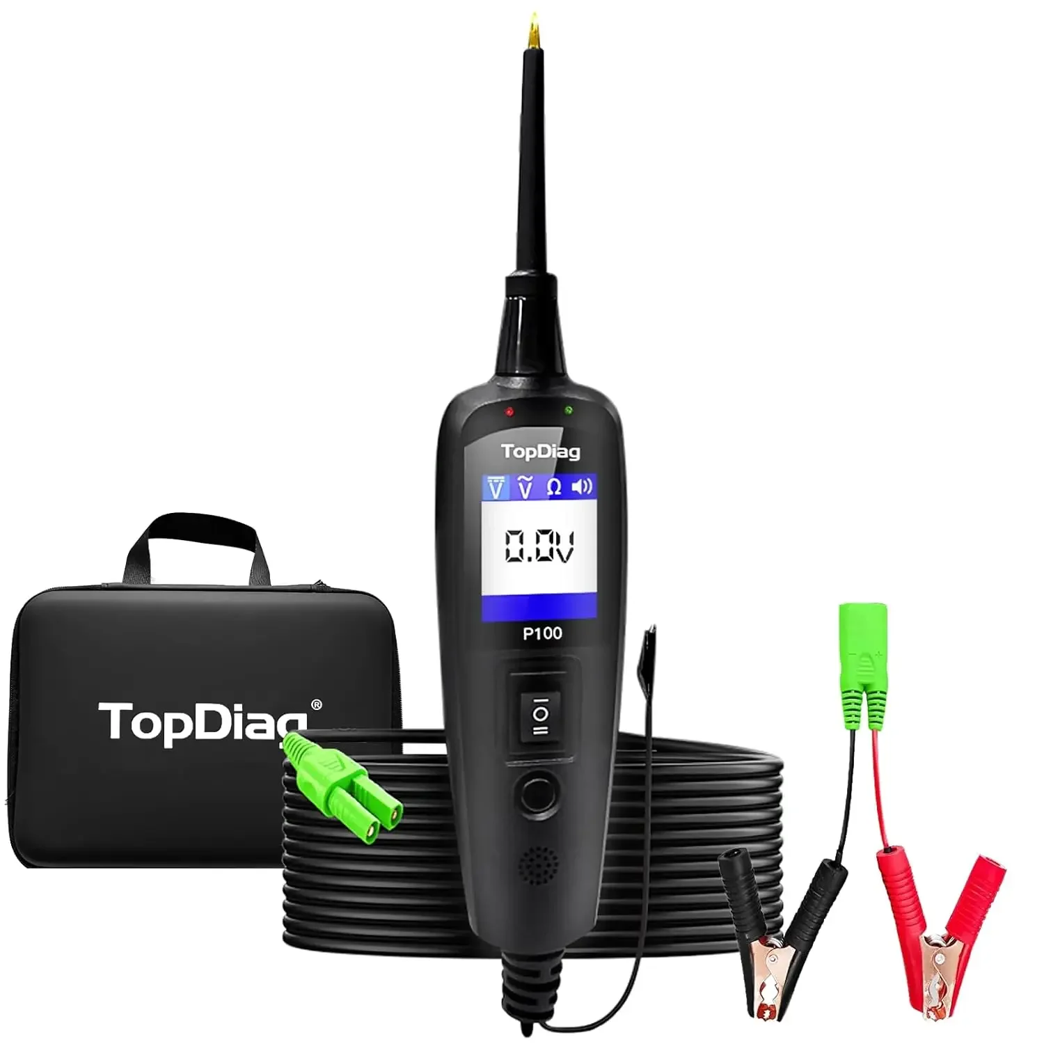 topdiag-p100-kit-de-sonde-de-circuit-d'alimentation-10m-outil-de-test-electrique-testeur-de-tension-ac-dc-outil-de-diagnostic-de-voiture