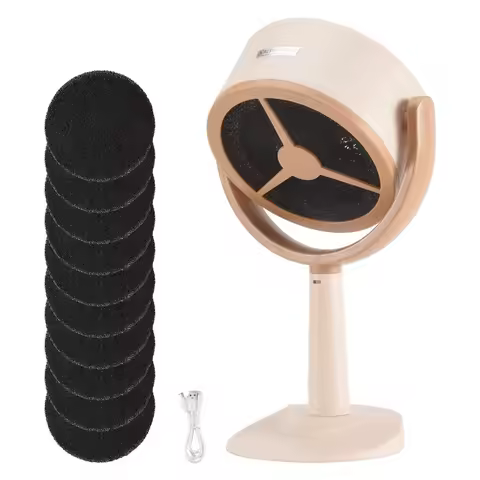 Portable Smoke Purifier Portable Kitchen Exhaust Fan Desktop Range Hoods Removable And Washable Exhaust Fan Easy To Use-AB52