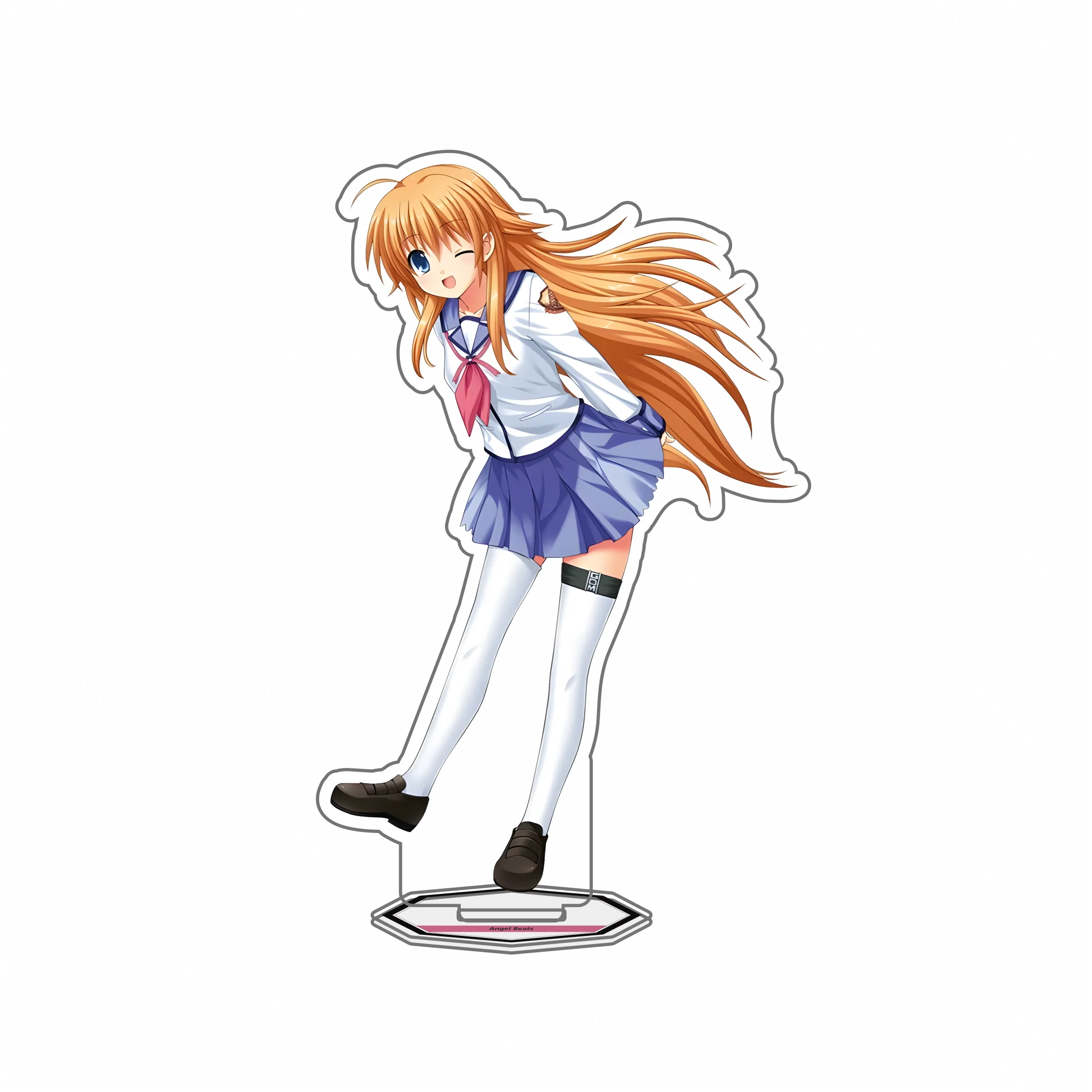 Anime Angel Beats!Sekine Irie Hisako Iwasawa Kanade Yuri  Desk Display Collectible Gifts Acrylic Stand Keychain 15cm