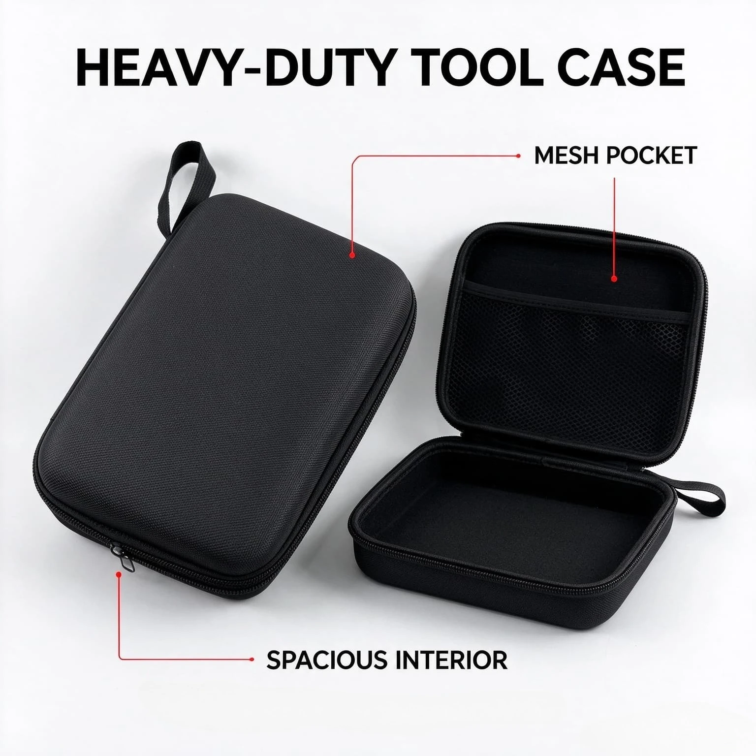 EVA Hard Storage Case for Milwaukee 2553-20 Impact Wrench,2557-20 Surge Hydraulic Driver,2505-20 Install Drill,Portable Tool Bag
