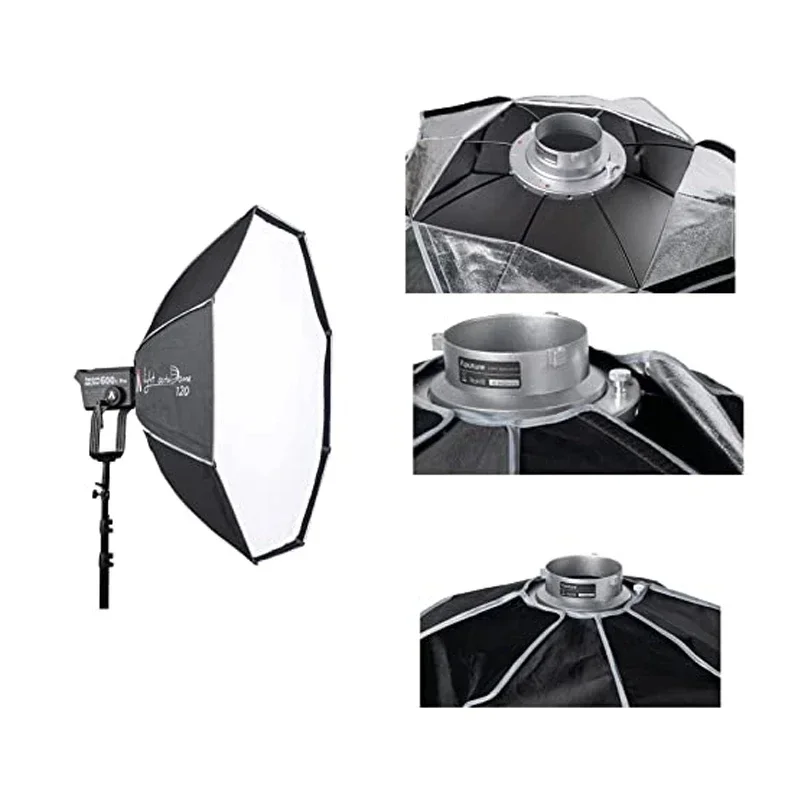 Aputure Light OctaDome 120cm Octagon Portable Bowens Mount Softbox Photography Accessories for Aputure 300X Amaran 200x 60x